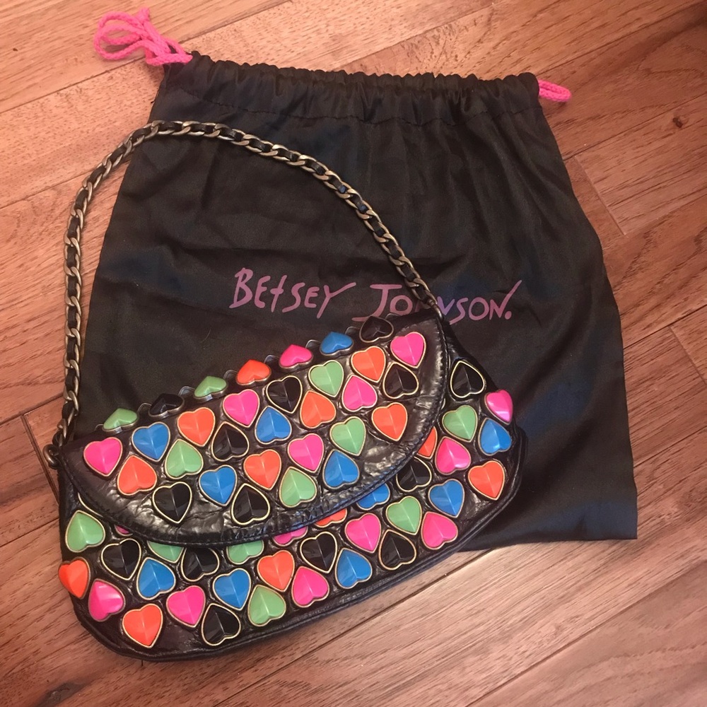 Betsey Johnson Vintage Heart Jewel Purse